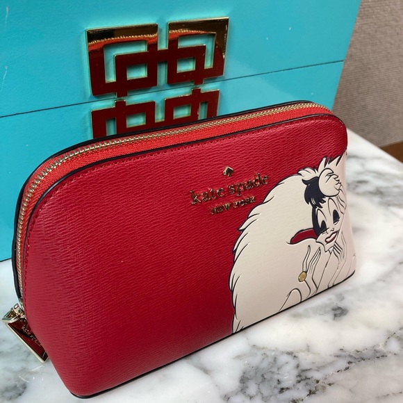 NWT Kate Spade Novelty Disney 101  Dalmatians Cruella de Vil Cosmetic Case - Picture 3 of 6